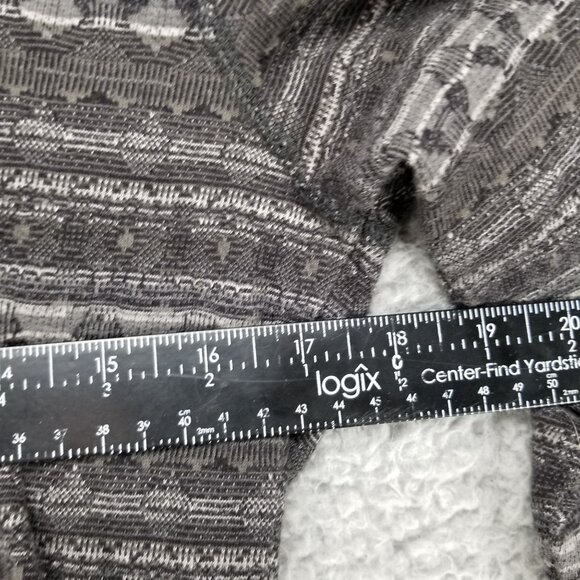 Woolrich Top Womens Small Gray 1/4 Zip Striped Long Sleeve Base Layer Shirt - Picture 6 of 9